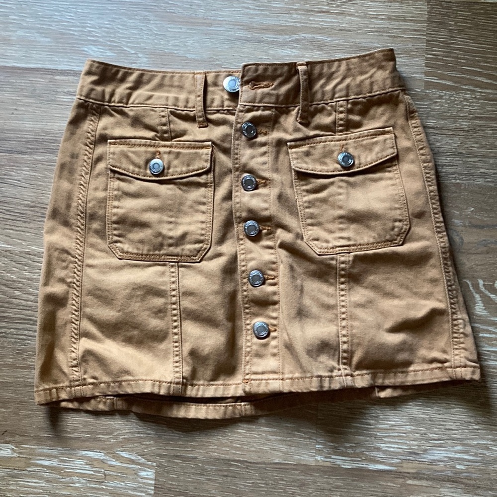 American Eagle Outfitters Tan Mini Cargo Skirt